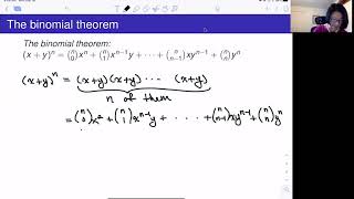 The Binomial Theorem and Combinatorial Proof