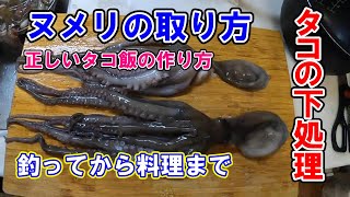 タコの下処理～ヌメリの取り方～タコ飯の作り方。