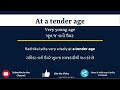 at a tender age meaning in gujarati at a tender age નો અર્થ શું છે at a tender age in gujarati