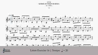 《SEVCIK SCHOOL OF VIOLIN TECHNICS OP. 1 BOOK 1》Exercise 16