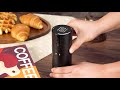 Conical burr coffee grinder , cordless coffee grinder