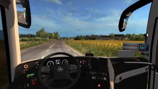 Euro Truck Simulator 2 Bus trip to Limoges with MB Travego 2016 SE