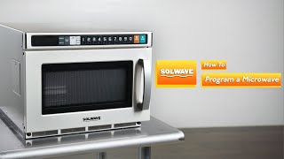 Solwave Space Saver Microwaves: How to Program