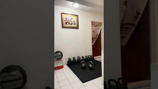 kettlebell side squat/壺鈴側蹲10*3