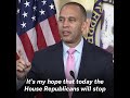 jeffries slams gop after 6 failed speaker votes stop the bickering