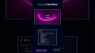 Cursor Trail Effect #css #webdesign #html #webdevelopment #uidesign #uxdesign #uiux