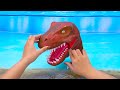 jurassic world unboxing review full red dinosaur t rex brachiosaurus triceratops indominus rex