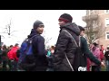 demonstrationen in bruchsal beobachtungen am straßenrand