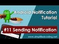 #11 Android Notification Tutorial - Sending Notification