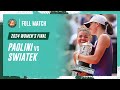 Swiatek vs Paolini 2024 Women's final Full Match | Roland-Garros