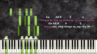 Natagpuan - Karaoke | Minus One | Piano tutorial with Chords