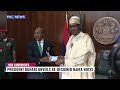 (VIDEO) Re-designed Naira Notes Unveiled by President Buhari