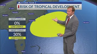 NHC monitoring area off southeastern US for development