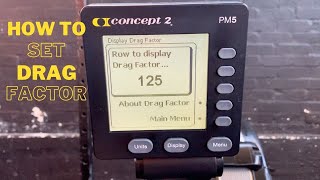 How and Why to Set DRAG FACTOR on your Row/Ski/Bike Erg