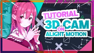 Tutorial 3D Camera \u0026 Null Object | For Typography Edits - Alight motion 4.0✨