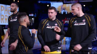 Stephen Curry Caught Luka Doncic Off Guard In The 2021 NBA All-Star Game Intros