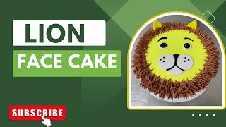 Lion Face Cake | kids birthday Cake decorating ideas