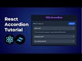 Build a Modern React FAQ Accordion with Tailwind CSS | Step-by-Step Tutorial
