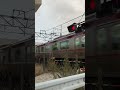 【しなの鉄道】車の中から撮影した踏切を高速通過するsr1系普通列車　 shorts しなの鉄道 sr1系 鉄道 高速通過