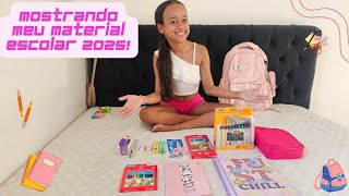 Mostrando o meu material escola 2025 | o que sera que eu comprei ? #materialescolar2025 #escola