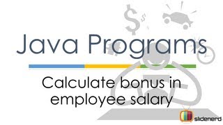 17 Java Calculate Bonus for employee |