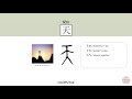 newhsk1 _ hsk1 昨天 zuotian yesterday how to pronounce u0026write chinese vocabulary character radical