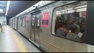 Metrô Rio (Linha 2) | Alstom/Mafersa saindo da Carioca/Centro (Por ‘Nas Ferrovias’)