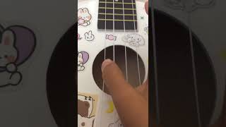 How to play Twinkle twinkle ✨ on ukulele🌨 easy for beginners 🌟🌸❄️