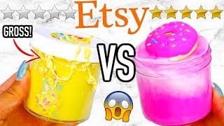 0 STAR vs 5 STAR Etsy Slime Shop Review!