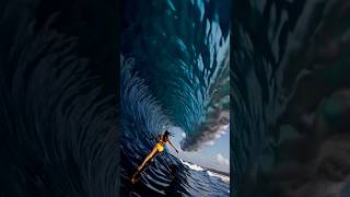 Would you run through a ocean tunnel? #ocean #surf #waves #beach #bigwaves