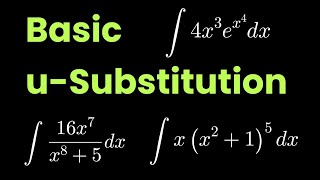 Basic u-Substitution | Step-by-step explanation