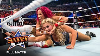 FULL MATCH - Sasha Banks vs. Charlotte Flair - WWE Women's Title Match: SummerSl