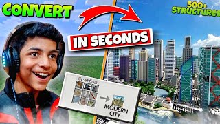 MINECRAFT BUT YOU CAN MAKE A WHOLE CITY IN SECONDS | INSTANT BUILDS