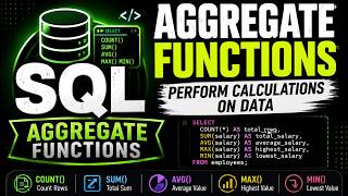 DBMS SQL Aggregate Functions Practical in MySQL Workbench | Step by Step Execution