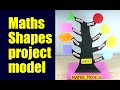 maths shapes easy project model | shapes model for school project