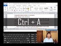Belajar Komputer || Fungsi Tombol Kombinasi Ctrl + A