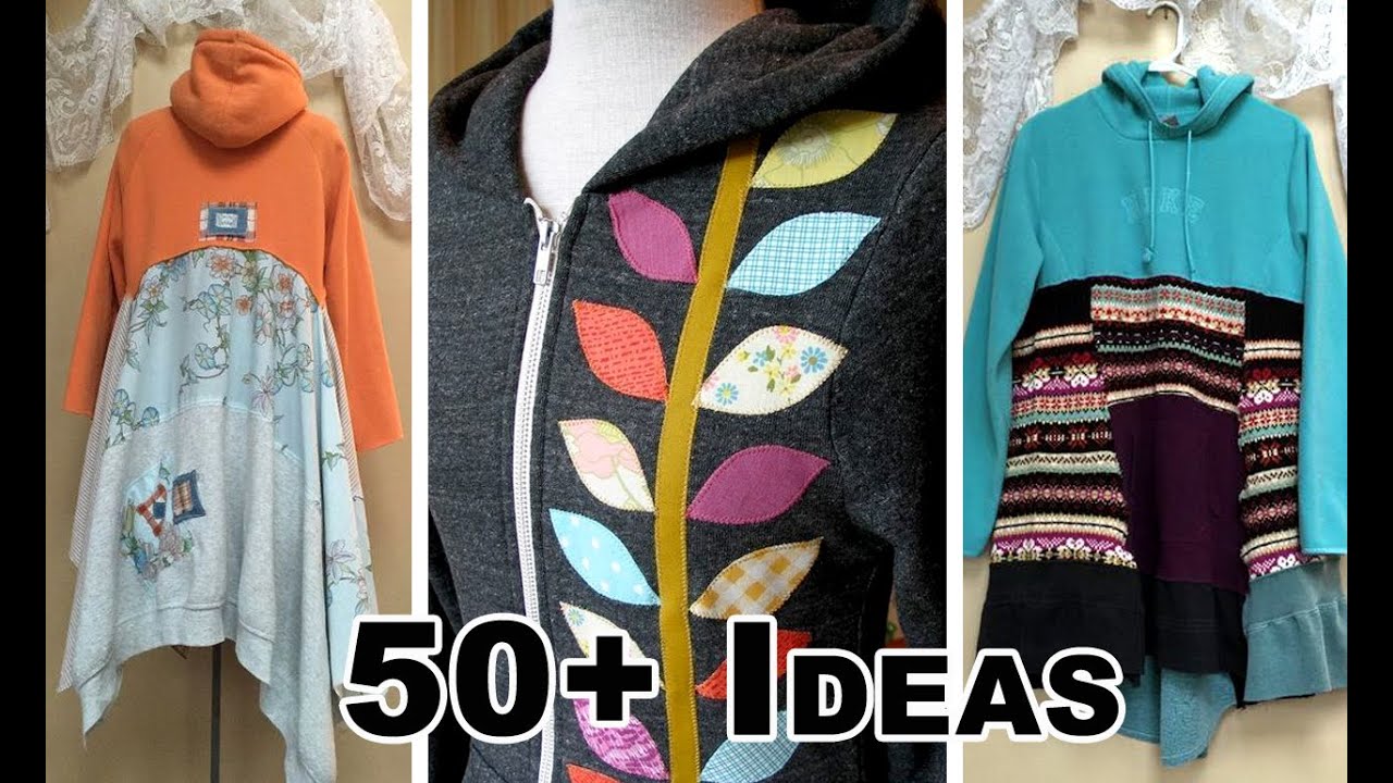 50 Ideas To Upcycle Sweatshirts Into New Styles Ep 5 Youtube