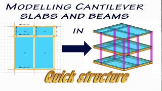 Model cantilever slabs and beams with quickstructure