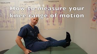 How to measure knee range of motion