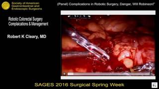 Robotic colorectal surgery complications