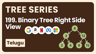 Binary Tree Right Side View Leetcode in Telugu | DSA in Python