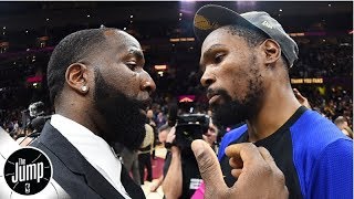 Kendrick Perkins reacts to friend Kevin Durant signing with Nets over Warriors | The Jump