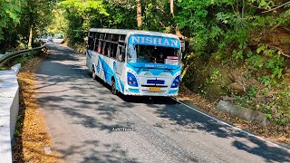 DESCENDING THE DANGEROUS AGUMBE GHAT | HAIRPIN BEND ROAD | AWESOME DRIVING SKILL 🚌