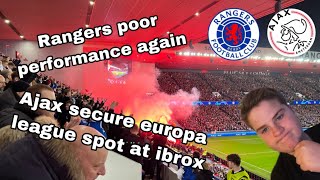 Ajax Secure A Europa League Spot At Ibrox!!!! - Rangers v Ajax MATCHDAY Vlog (UCL)