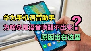 华为手机语音助手，为什么总是语音唤醒不出来？原来原因出在这里