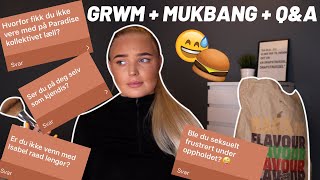 Jeg fikk ikke være med i Paradise-kollektivet likevel︱GRWM + MUKBANG + Q\u0026A