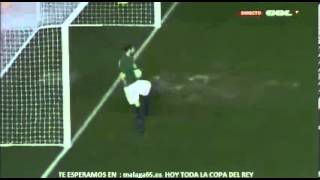 Adil Rami Amazing Goal from halfway line (55 yards) | Valencia 1 - 0 Llagostera | 28.11.2012