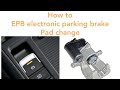 How to change rear brake pads replacement with electronic parking brake EPB Caliper Using Autel tool