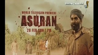 ASURAN (2021)HINDI DUBBED TV PROMO WORLD TELEVISION PREMIERE ON DHINCHAK.