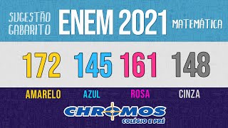 Gabarito ENEM 2021 CHROMOS - Prova Amarela: Questão 172 | Matemática